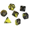 Pegasus Spiele 207203XX - W�rfel, Oblivion: Gelb, 7er-Set in Acrylbox