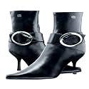 Buffalo Stiefel Frauen, schwarz/silber
