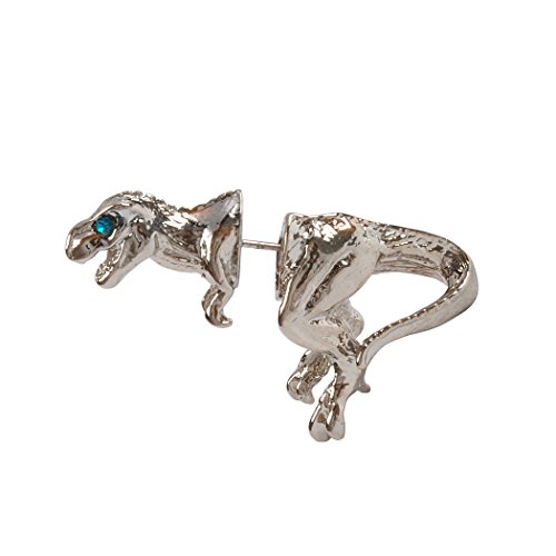 Jane Stone Tiny Dinosaur Earring Piercing Stud Exquisite Ear Cuff Wrap Single Earring for Girls