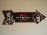 Betty Boop Large Arrow Metal Sign Biker Betty