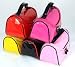 BDS - Black Glossy Plastic Travel Toiletry Cosmetic Makeup Bag Organizer