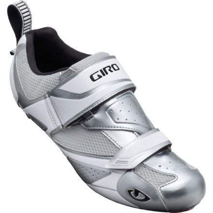 Giro 2013 Men's Mele Triathlon Cycling Shoes (Chrome/White - 39.5) On Sale