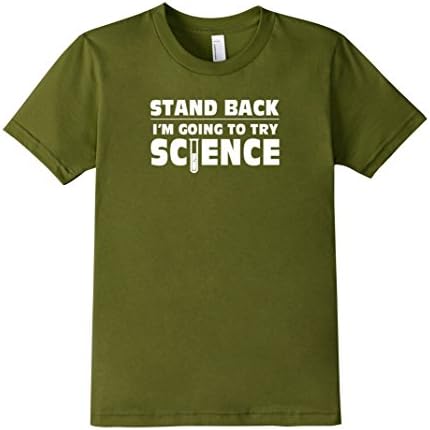 Kids PHD Comic T Shirt - Stand Back 10 Olive