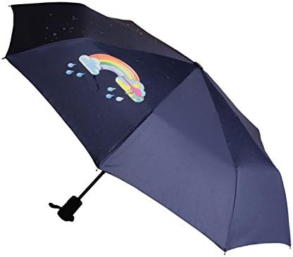 Travel Umbrella, Asika, Lightweight,Folding umbrella, Color Change, Strong Windproof ,Auto Open / Close,Stylish Design, Blue