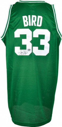 Larry Bird Autographed Jersey | Details: Boston Celtics, Green, Adidas, Swingman