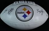 Ben Roethlisberger Hines Ward & Troy Polamalu Hand Signed Autographed Full Size Steelers Football