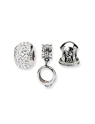 Sterling Silver Wedding And Anniversary Boxed Charm Set