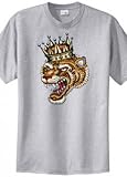 Big Mens Vintage Tiger King Graphic T-Shirt (Big & Tall and Regular Sizes)