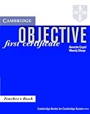 Objective:  First Certificate Teacher's book