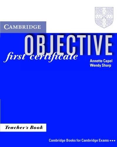 Objective: First Certificate Teacher's book