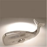 Hearth Magic Silver Cast Aluminum Whale Steamer for Fireplace