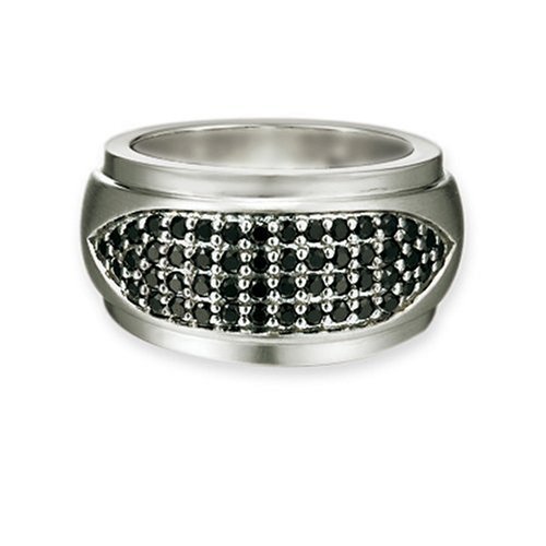 Esprit Damen-Ring Glamour Dew Black Sterling-Silber 925 Gr. 53 (16.9) 44015579170 Preisvergleich