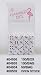 16mm d6 Round Cornered Opaque Flamingo Dice, White w/Pink