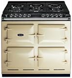 A64-NG-STGY 39 Cast-Iron Dual Fuel Range with Manual Clean 6 Sealed Burners and Four Electric Ovens: Natural Gas Golden Yellow
