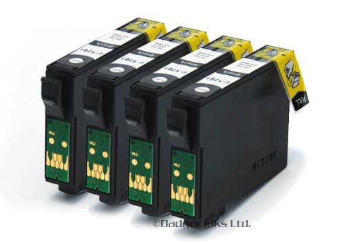 Epson Stylus SX235W x4 Compatible Black Ink Cartridges