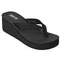 Women's Mossimo Supply Co. Lona Wedge Flip Flops - Black
