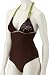 Camaro Damen Badeanzug Cocoa, braun, L