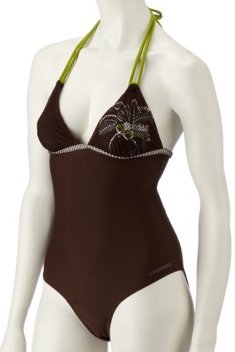 Camaro Damen Badeanzug Cocoa, braun, M Preisvergleich