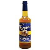 Torani Sugar-Free Syrup, Caramel, 25.4-Ounce Bottles (Pack of 3)