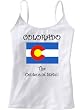 COLORADO - THE CENTENNIAL STATE - FLAG - State Series - White Women's / Girls Camisole (Girlie / Babydoll)