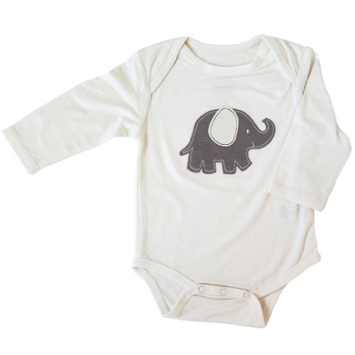 Silkberry Baby Bamboo Unisex-Baby Newborn Lap Neck Bodysuit