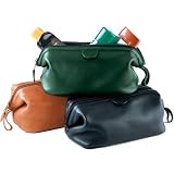 Royce Leather Toiletry Bag - Top Grain Cowhide Leather