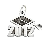 Sterling Silver Class of 2012 Graduation Charm