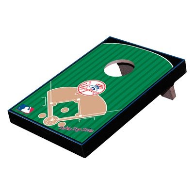 New York Yankees MLB Desk Table Top Bean Bag Toss Wood Grain