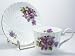Fine English Bone China Cup and Saucer Pansy Chintz