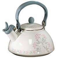 Corelle Coordinates 2-1/5-Quart Whistling Teakettle, Pink Trio