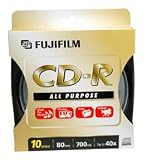 Fujifilm CD-R 80 All Purpose Spindle with Hang Tag - 10 discs