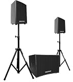 Marathon TRIMAX-1200 Compact 15-Inch Powered Sub 1200 Watts Active 3-Piece System