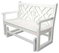 Hot Sale POLYWOOD CDG48WH Chippendale Glider, White