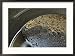 Close view of gold nuggets scattered in a gold pan Education Framed Art Poster Print by Phil Schermeister, 29x21