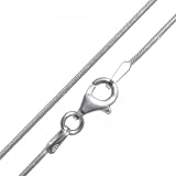 MELINA Schlangenkette Halskette 50cm 0,9 mm Silber 925