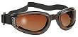 Nomad Foldable Amber Sports Motorcycle Goggles With Brown Gradient Lens