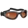 Nomad Foldable Amber Sports Motorcycle Goggles With Brown Gradient Lens