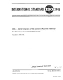 ISO 2446:1976, Milk -- Determination of fat content (Routine method)