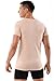 ALBERT KREUZ Men's Invisible deep v-Neck Business Undershirt with Short Sleeves Stretch Cotton Nude Beige M