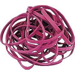 5 Star 822523 Gummib�nder im Karton 1000 g 80x4 mm rot