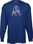 New England Patriots -Blue- Classic NFL Throwback Logo Long Sleeve T-Shirt