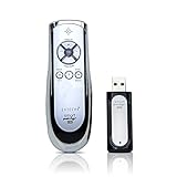 サテチレーザープレゼンターSP400スマートポインター(銀)2.4Ghz RF ワイヤレスプレゼンター