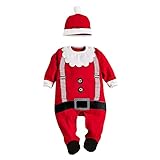 (モラーザントラディー)More than tradeクリスマス サンタ 子供服 長袖 2点セット 普段着 コスチューム ユニセックス ルームウェア 子供用 キッズ 可愛い 衣装 子供 80-95cm