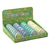 Fancy Flower Guest Bath Soaps Retail Display 32 Pack