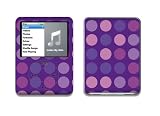 Purple Polka Dots Skin Decal Protector for Ipod Nano 3rd Generation