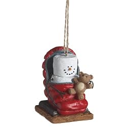 S'mores Sleeping Bag Camping Ornament