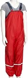 Playshoes Fleece-Regen-Latzhose 408622 Unisex - Kinder Hosen/ Lang, Gr. 86 Rot (rot 8)