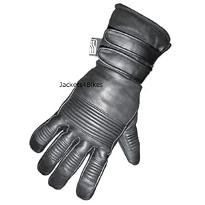WATERPROOF MOTORCYCLE LEATHER GLOVES BLACK GLOVE