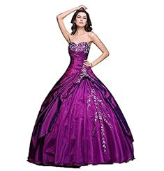 Sweetheart Applique Satin   Ball Gown Quinceanera Dress 