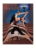 Buenos Aires by David Marrocco. Art Print Poster 11 inches width by 14 inches height. Highest Quality Art Poster Print